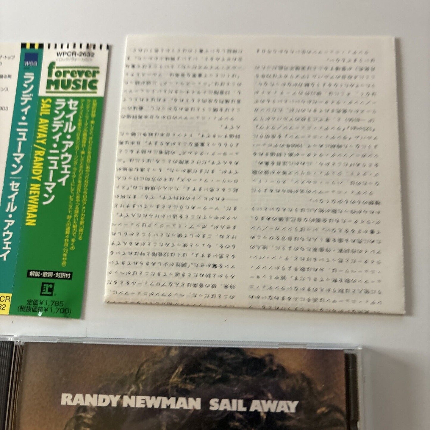 Randy Newman - Sail Away (CD, 1988) Japan wpcr-2632 Obi