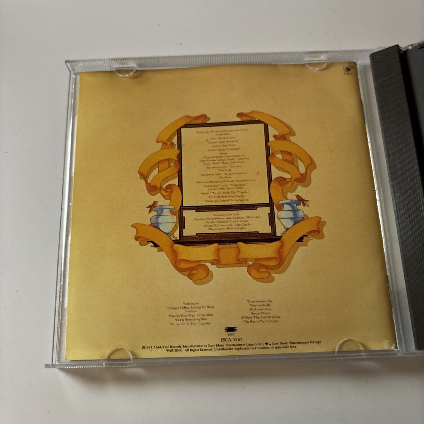 Carole King - Wrap Around Joy (CD, 1991) Japan ESCA-5287