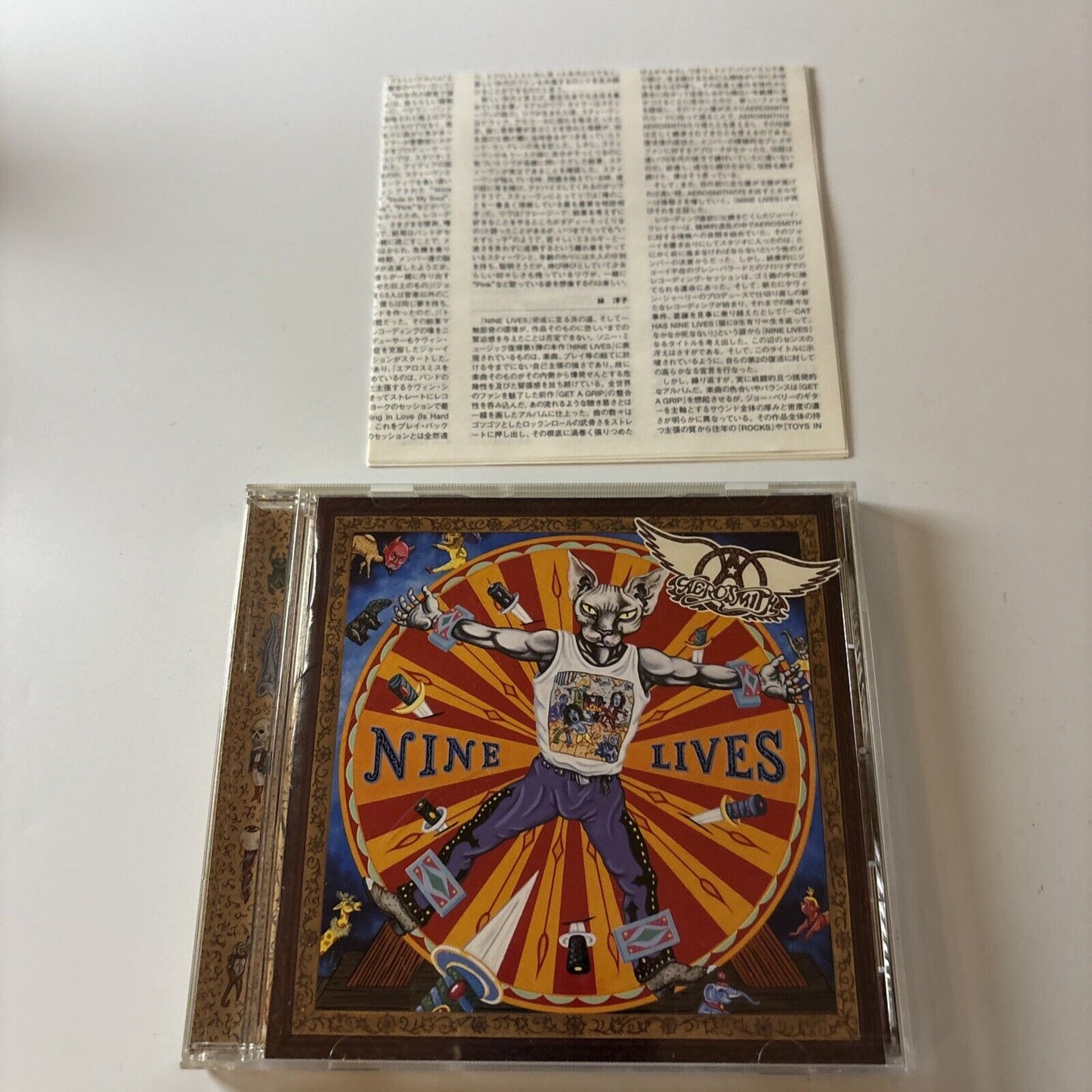 Aerosmith - Nine Lives [Japan Bonus Track] (CD, 1997) Japan Sony SRCS-8263