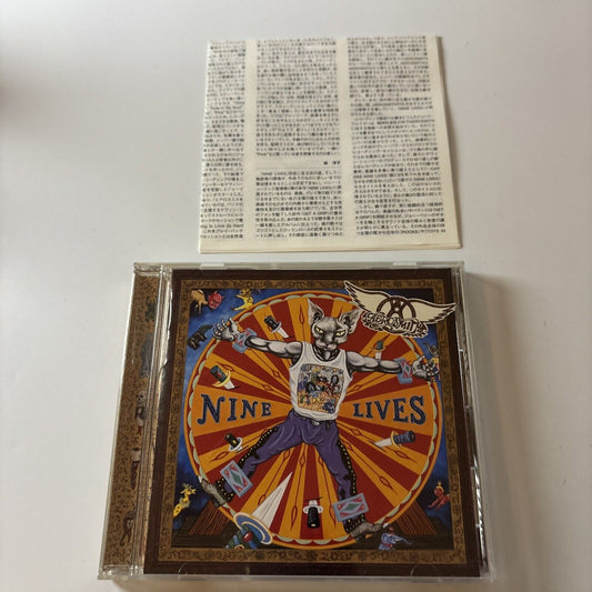 Aerosmith - Nine Lives [Japan Bonus Track] (CD, 1997) Japan Sony SRCS-8263