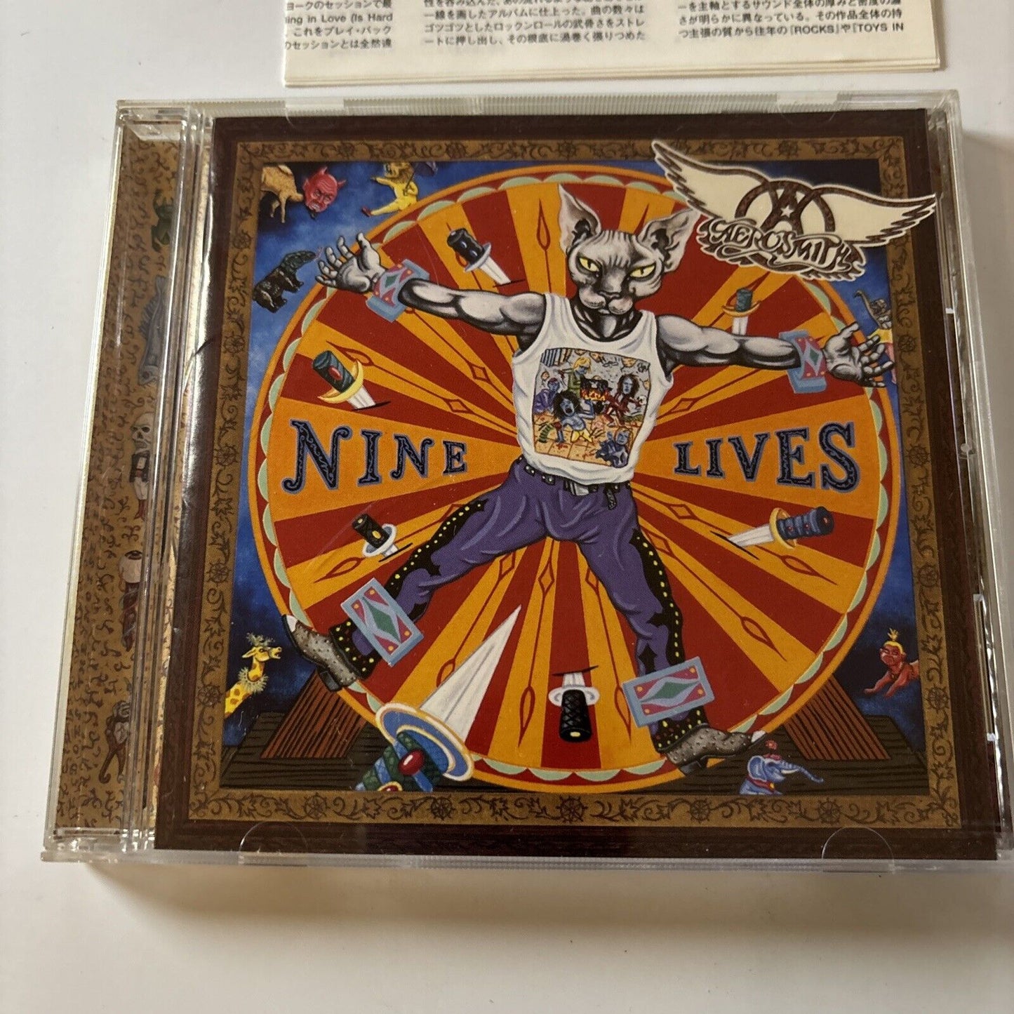 Aerosmith - Nine Lives [Japan Bonus Track] (CD, 1997) Japan Sony SRCS-8263