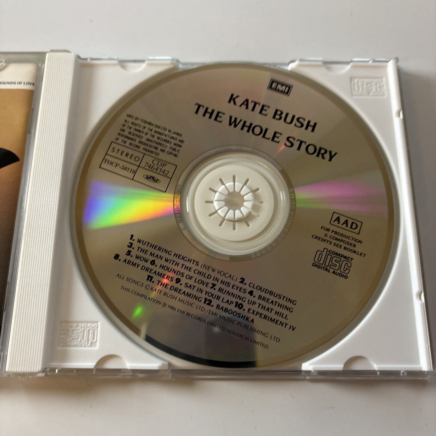 Kate Bush - The Whole Story (CD, 1996) Japan TOCP-50110