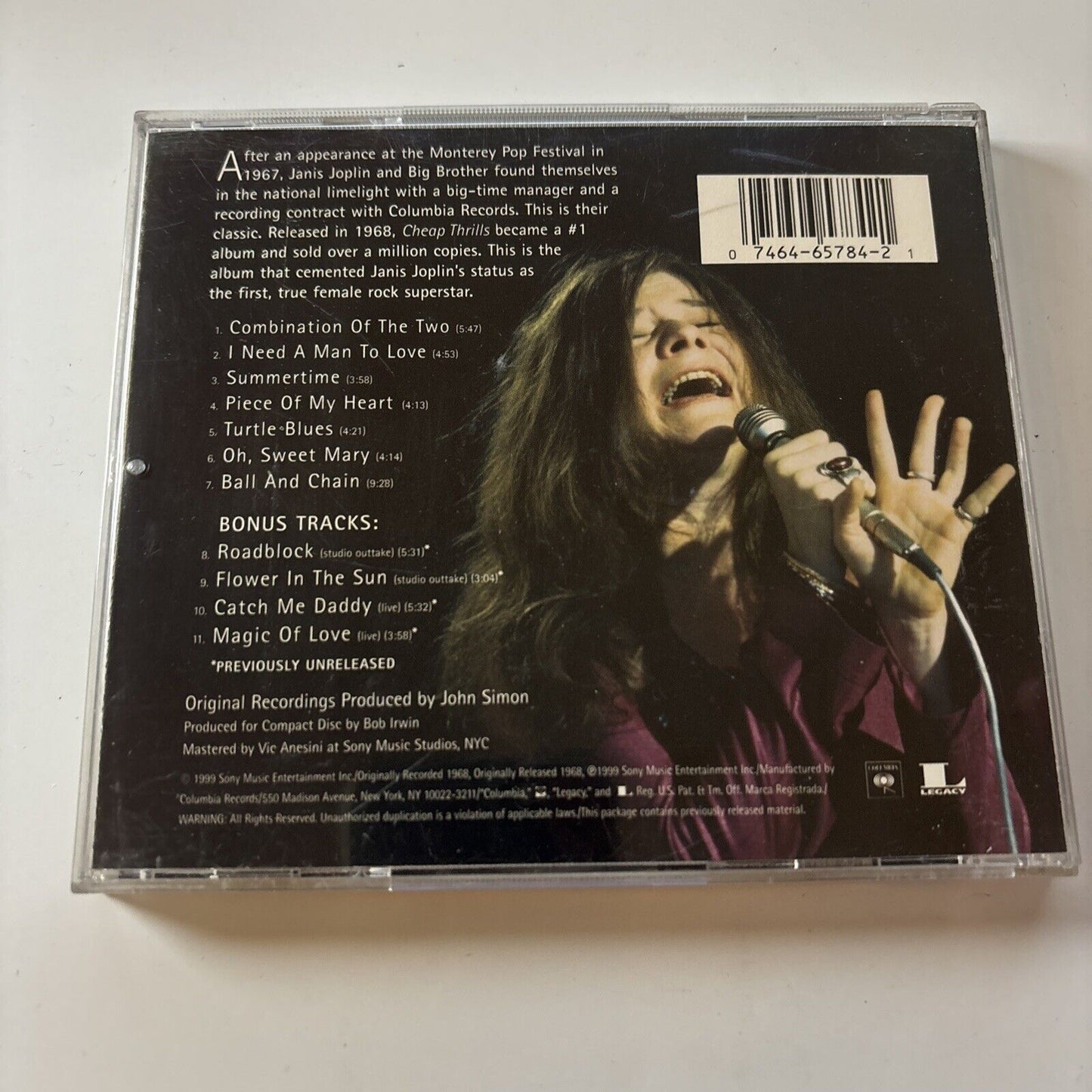 Big Brother & The Holding Company - Cheap Thrills (CD, 1999) USA CK 65784