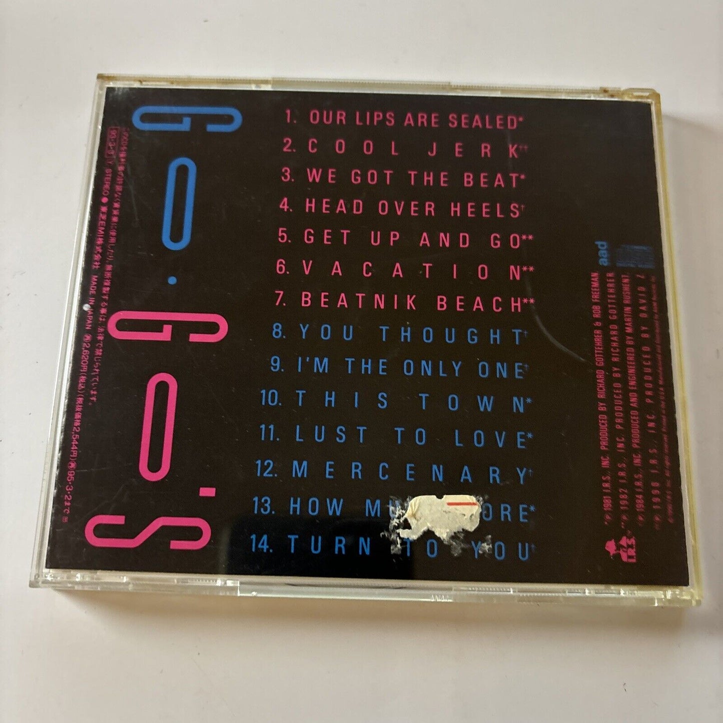 Go Go's - Greatest Hits (CD, 1993) Japan TOCP-7586 Obi