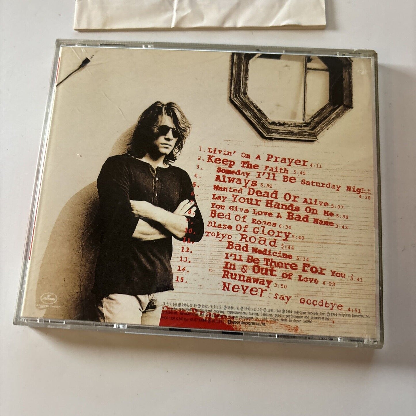 Bon Jovi - Cross Road (CD, 1994) Japan PHCR-1300