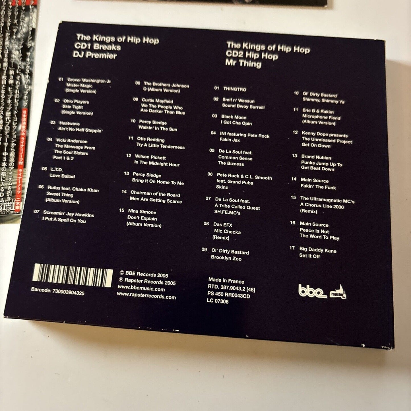 DJ Premier &1-01 Mr. Thing - The Kings Of Hip Hop (CD, 2005) Japan RR0043CDJ Obi