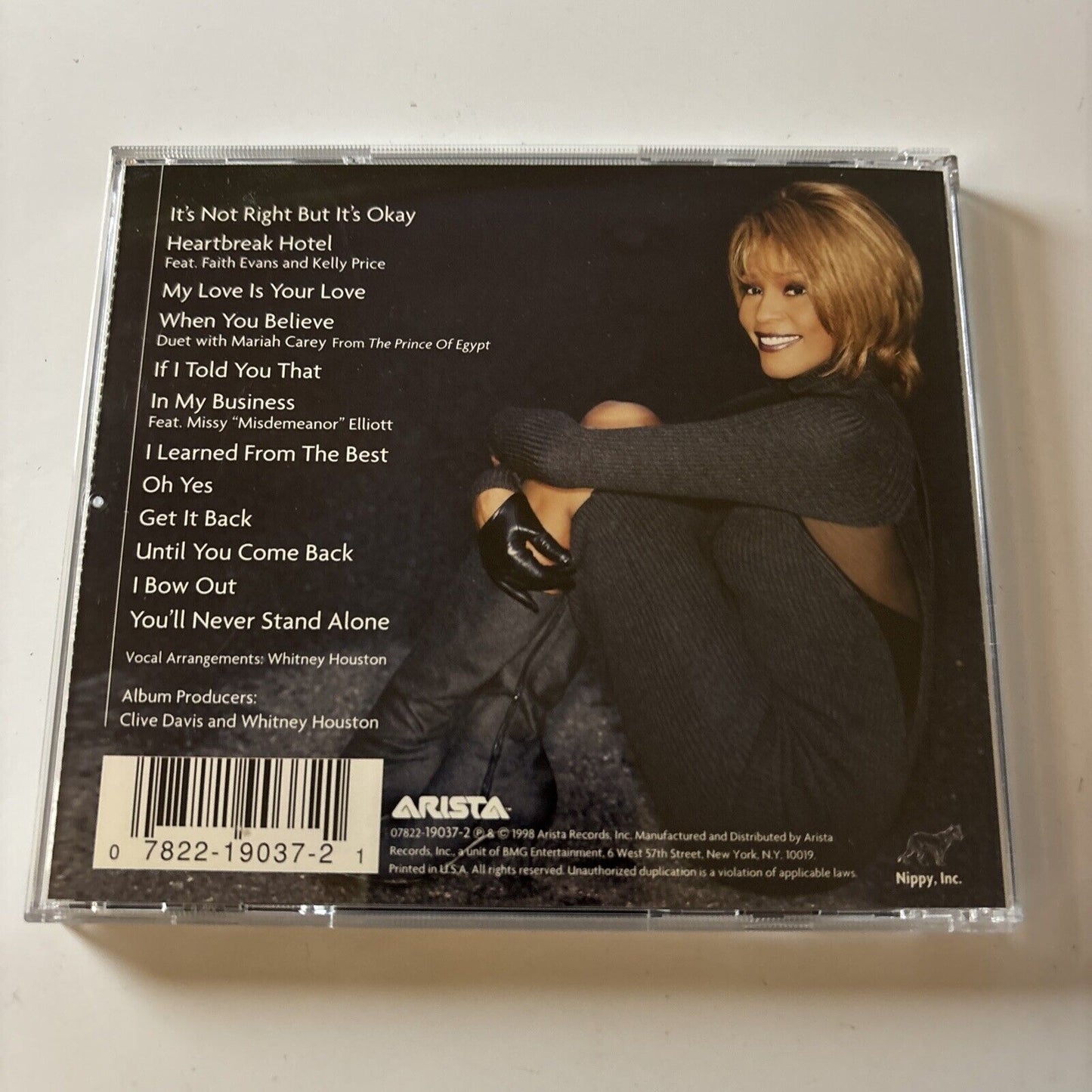 Whitney Houston - My Love Is Your Love (CD, 1998) USA Arista 1161510