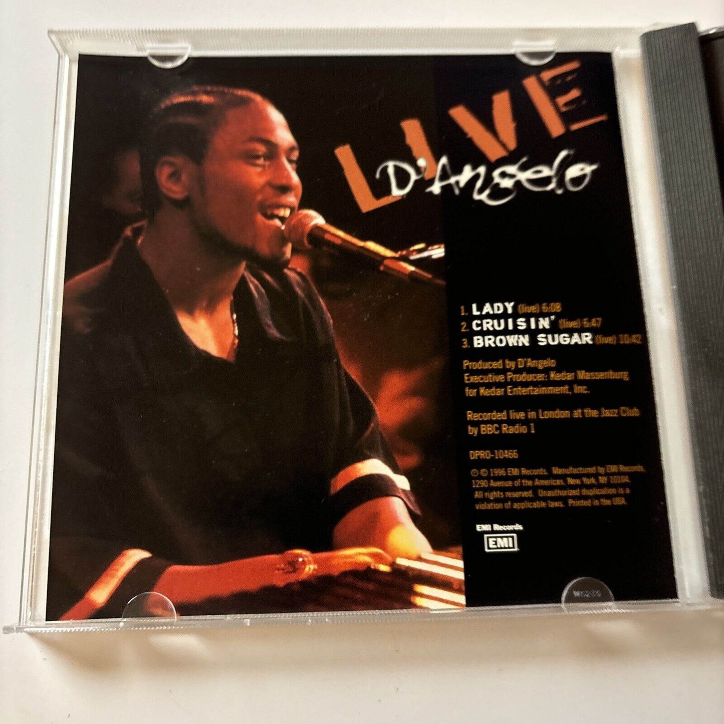 D'Angelo - Live (CD, 1996) USA dpro-10466