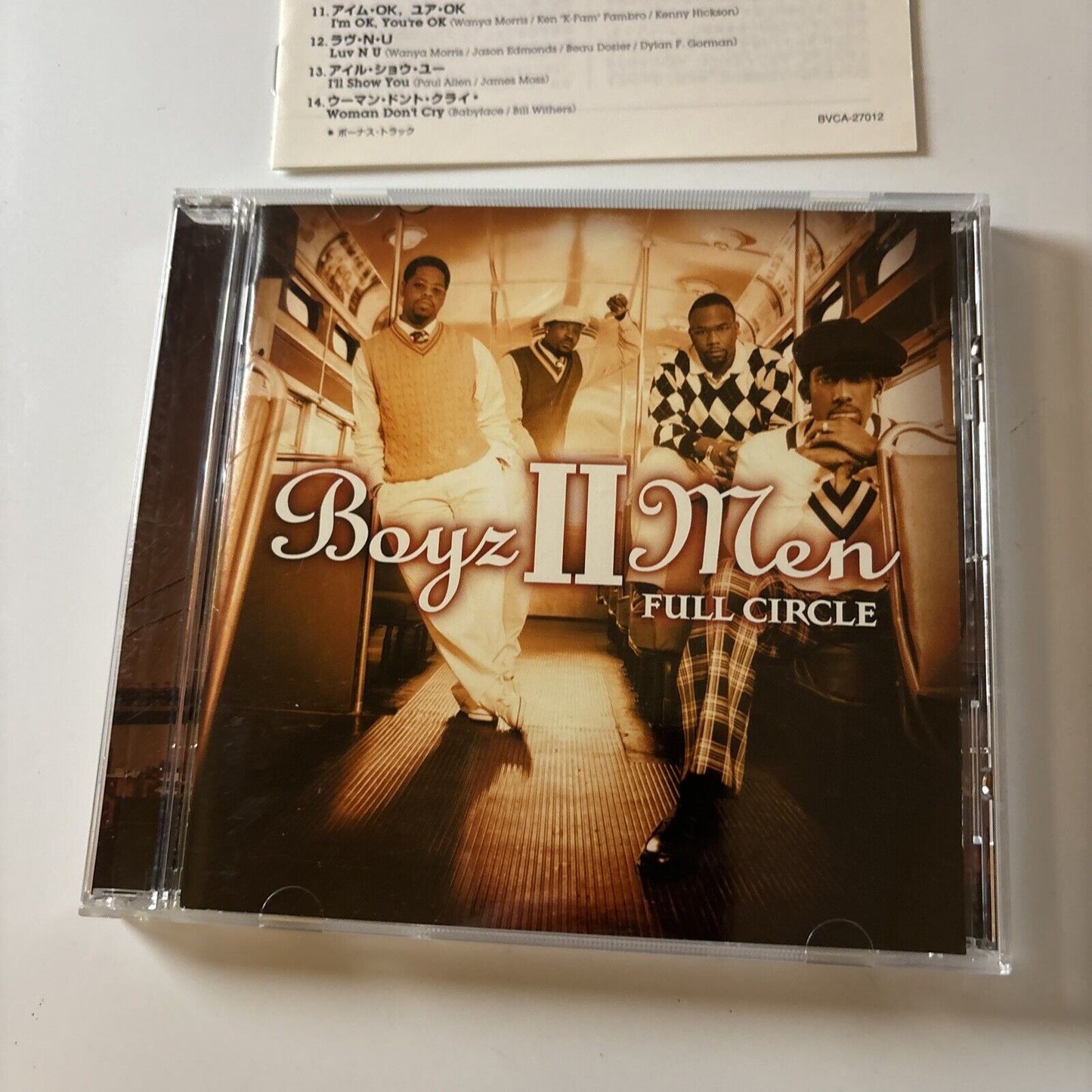 Boyz II Men - Full Circle [Bonus Japan Track] (CD, 2002) Japan bvca-27012