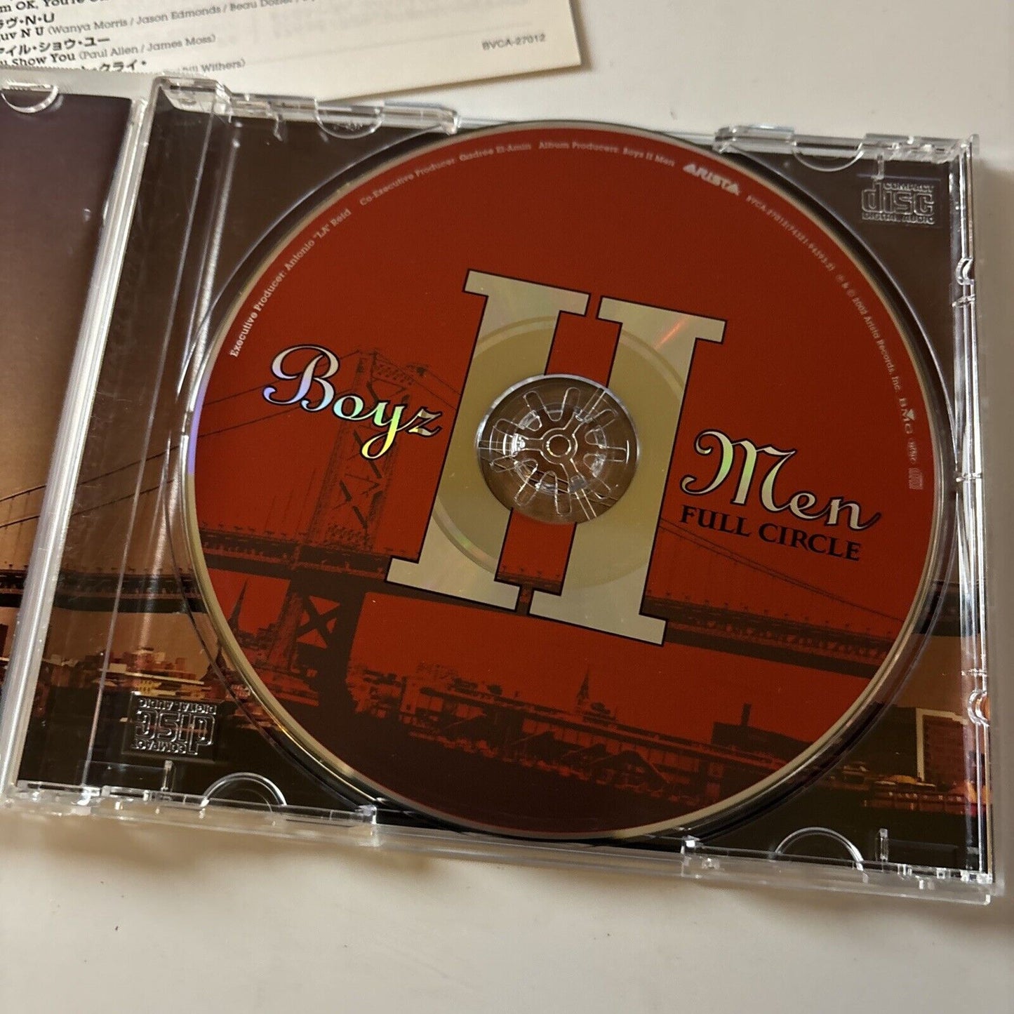 Boyz II Men - Full Circle [Bonus Japan Track] (CD, 2002) Japan bvca-27012