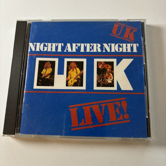 U.K. - Night After Night (CD, 1988) Japan  VJD-28050