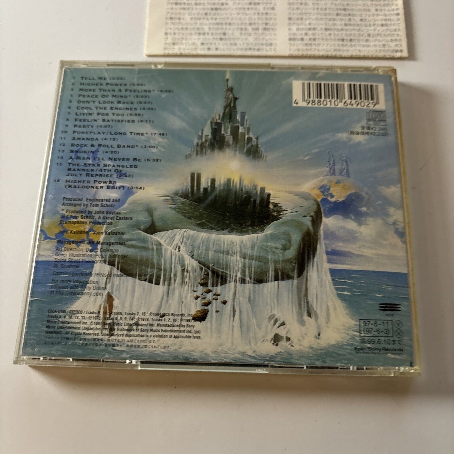 Boston - Greatest Hits (CD, 1997) Japan ESCA-6490