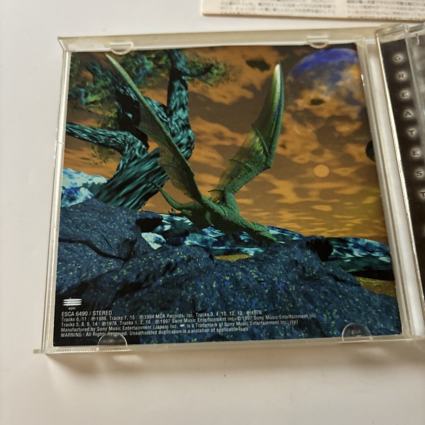 Boston - Greatest Hits (CD, 1997) Japan ESCA-6490