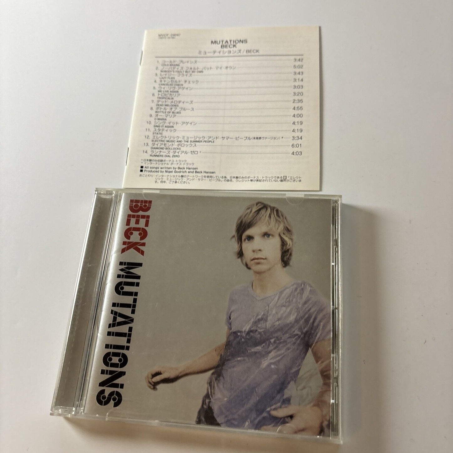 Beck - Mutations (CD, 1998)  Japan mvcf-24047 Geffen Records