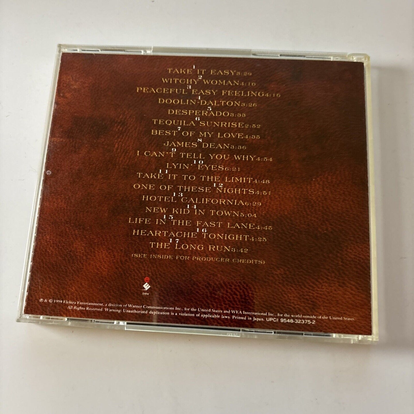 Eagles - The Very Best Of The Eagles (CD, 1994)  Japan wpcr-82