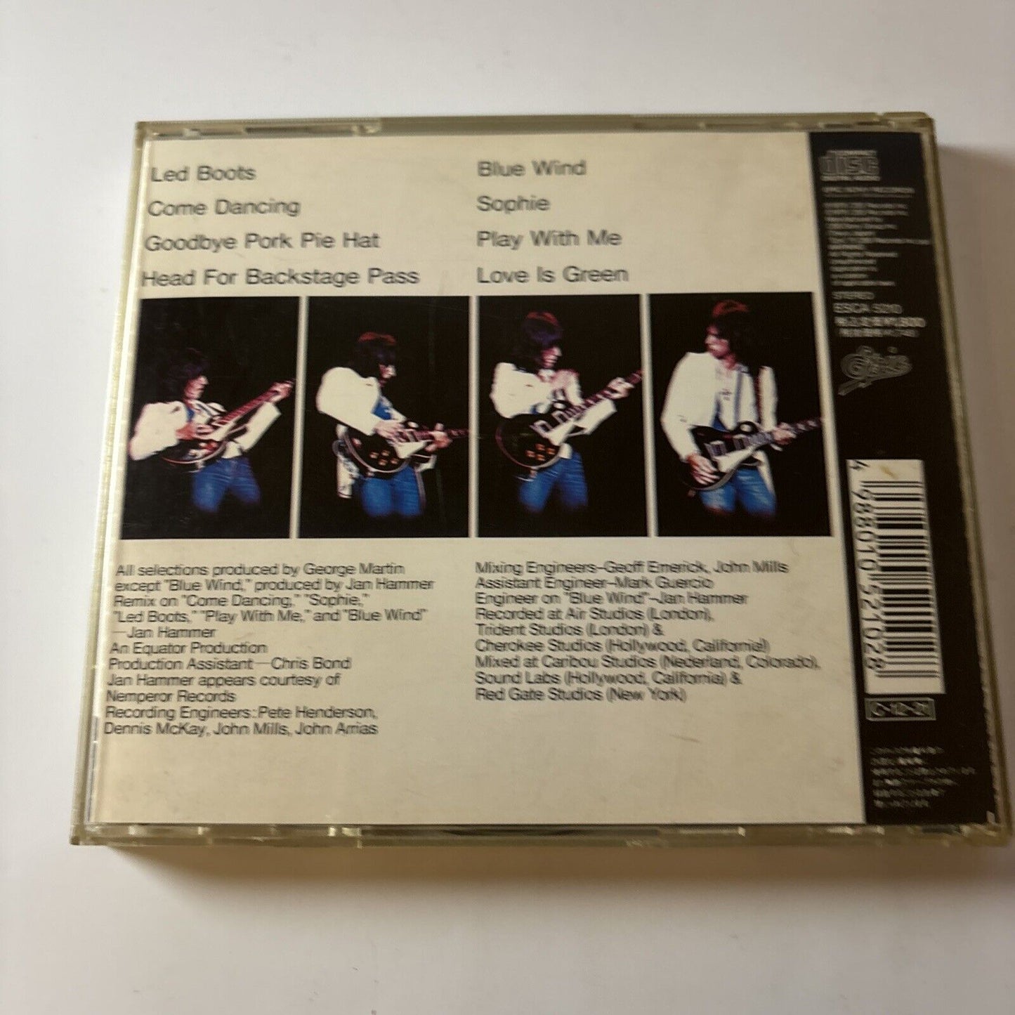 Jeff Beck - Wired (CD, 1990) Japan ESCA-5210