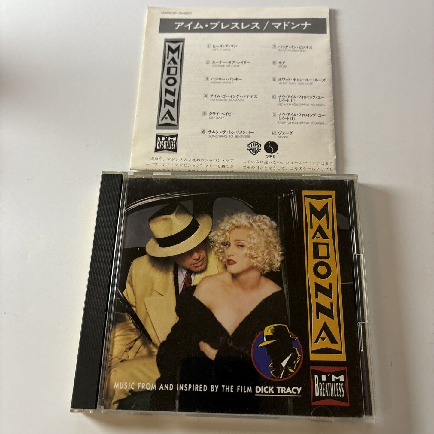 Madonna - I'm Breathless (Film Music for Dick Tracy)  (CD, 1990) Japan wpcp-3460