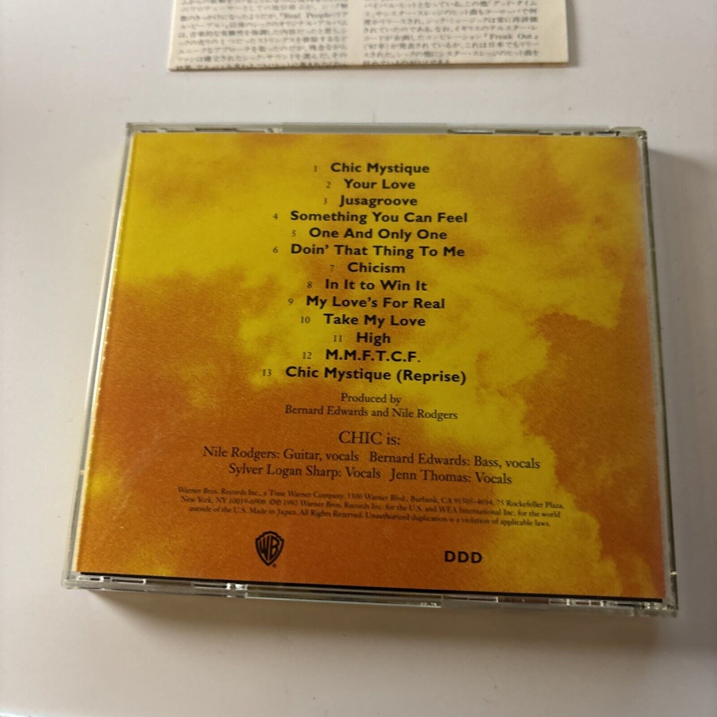 Chic - Chic-ism (CD, 1992) Japan wpcp-4565 Warner Bros. Records