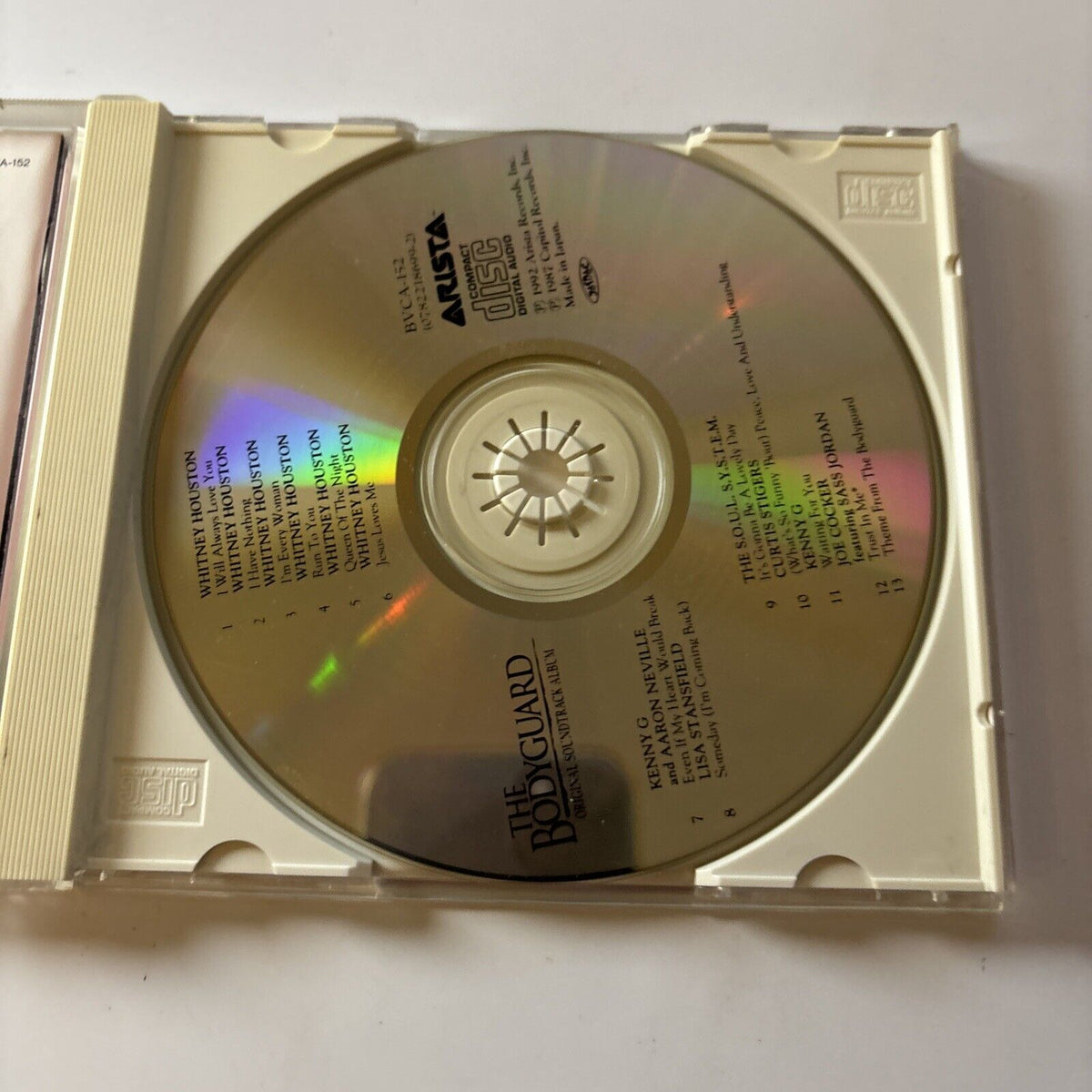 Full Guard Cd The Bodyguard - Original Soundtrack Album (CD, 1992) Japan BVCA-152 ...