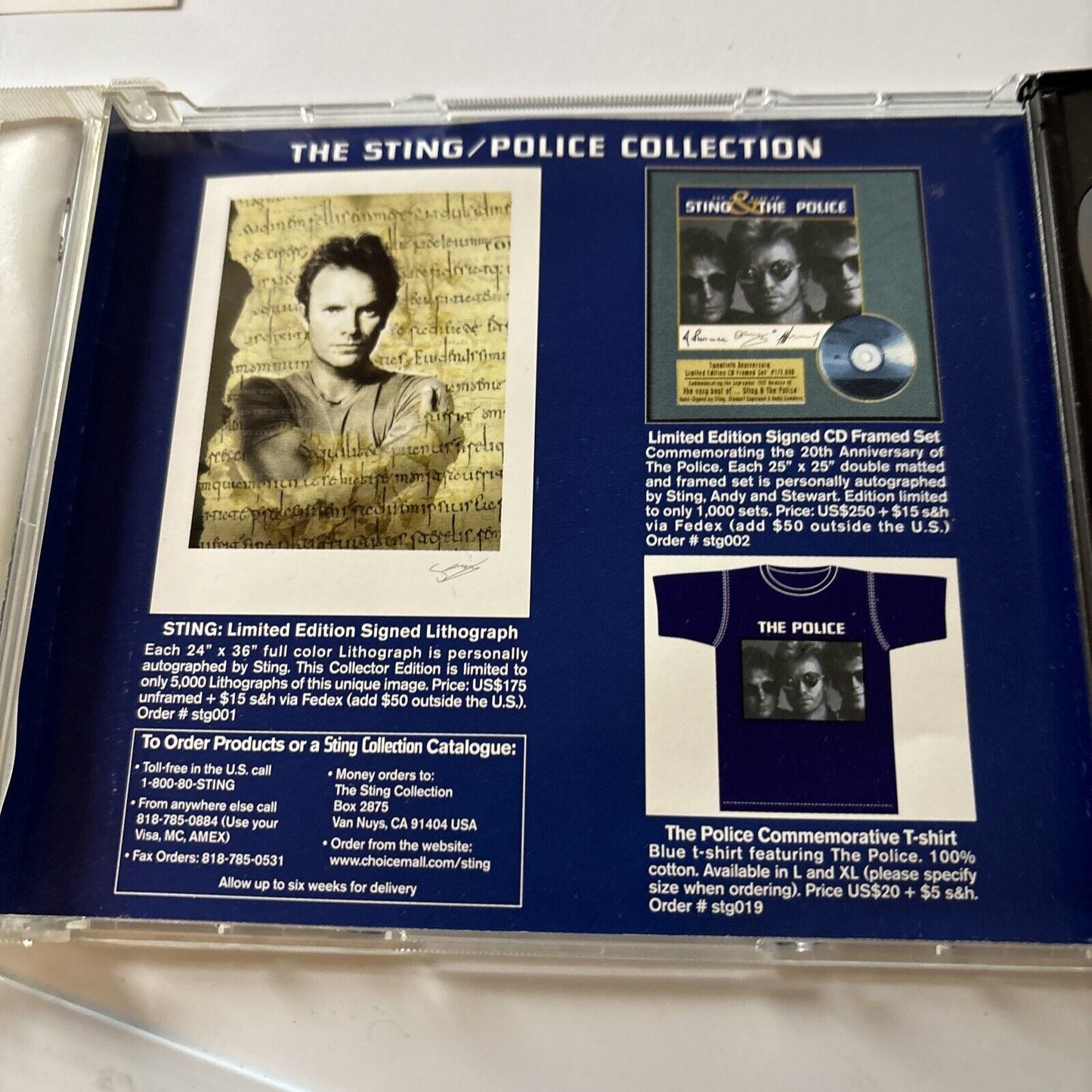 The Very Best Of Sting & The Police (CD, 1997) Japan pocm-1552