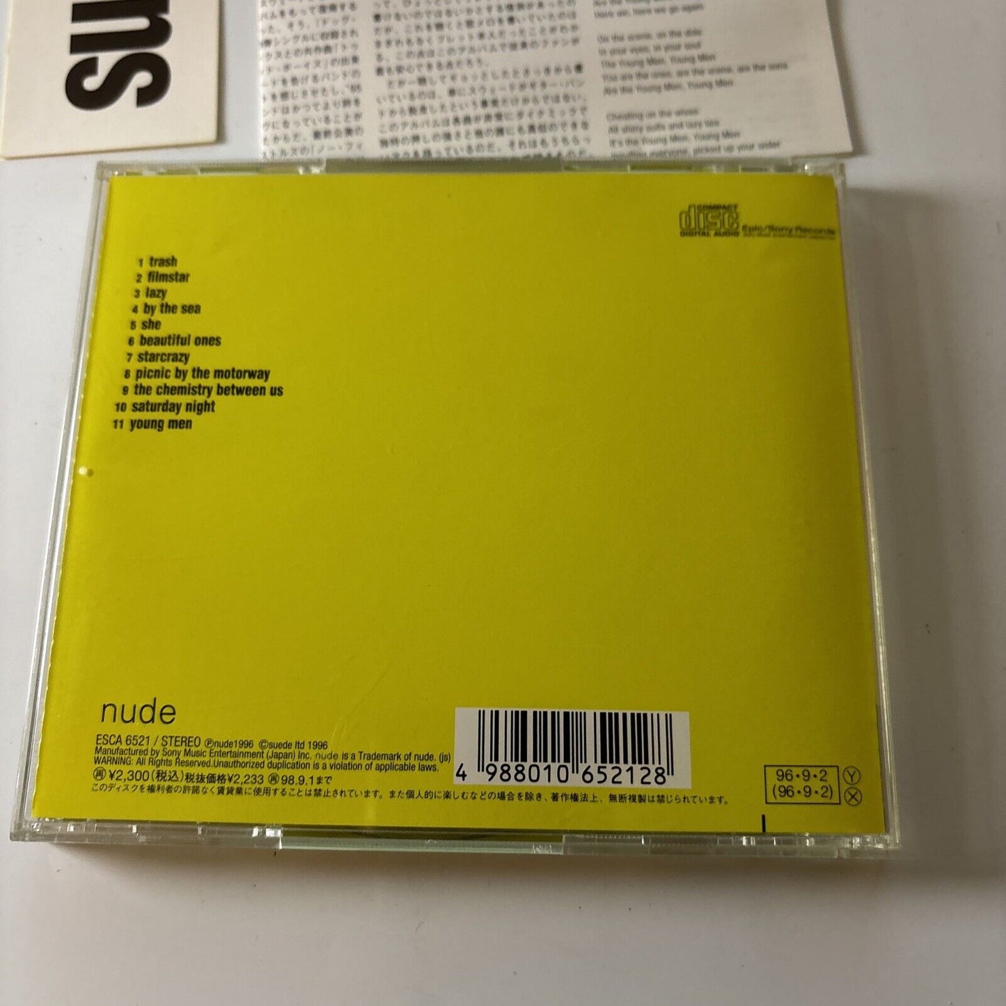 Suede - Coming Up (CD, 1996) Japan esca-6521 Rock