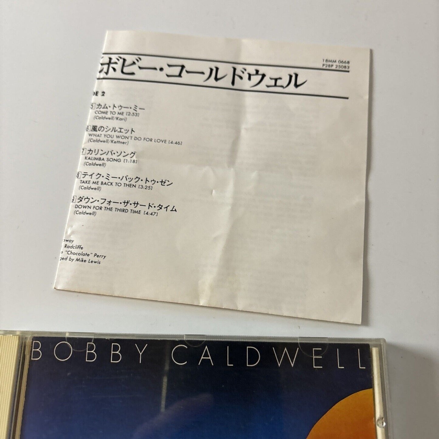 Bobby Caldwell - Bobby Caldwell (CD, 1988) Japan p28p-25083