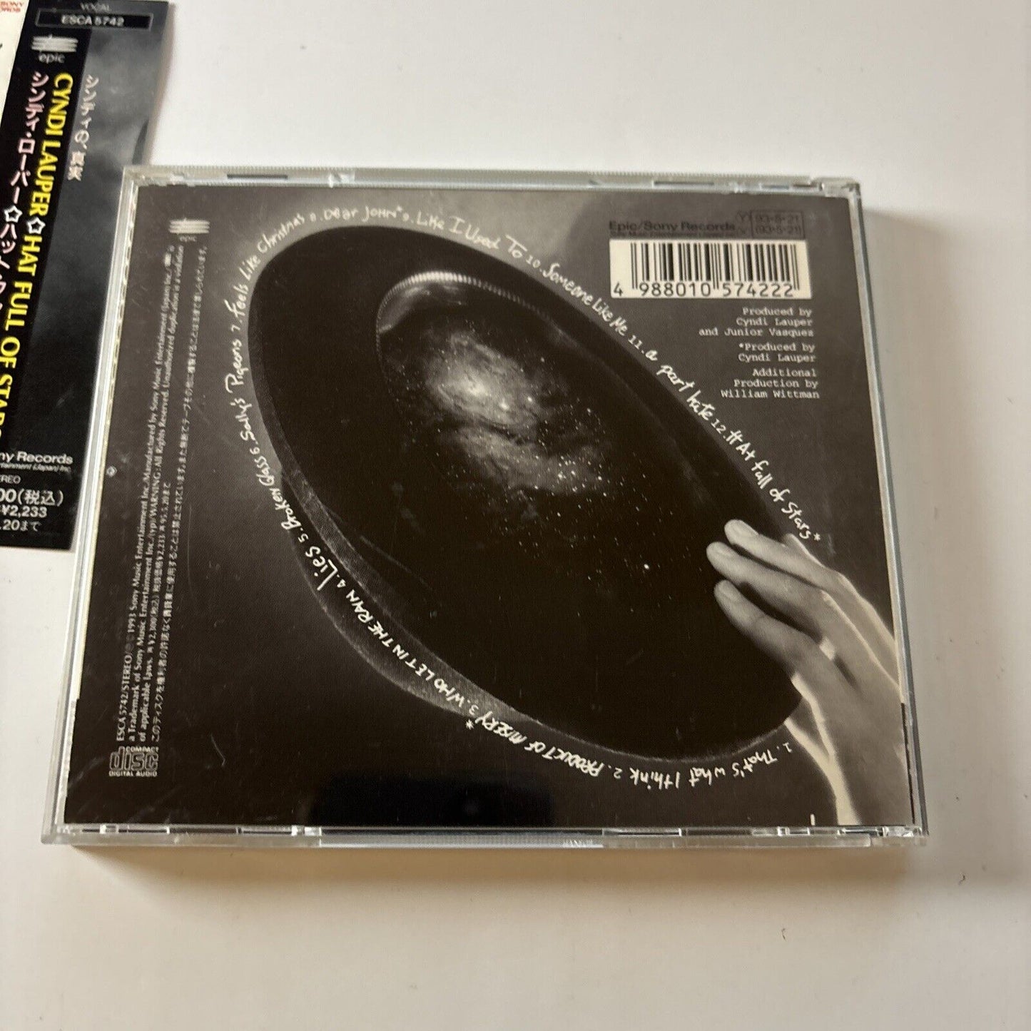 Cyndi Lauper - Hat Full Of Stars (CD, 1993) Japan ESCA-5742 Obi