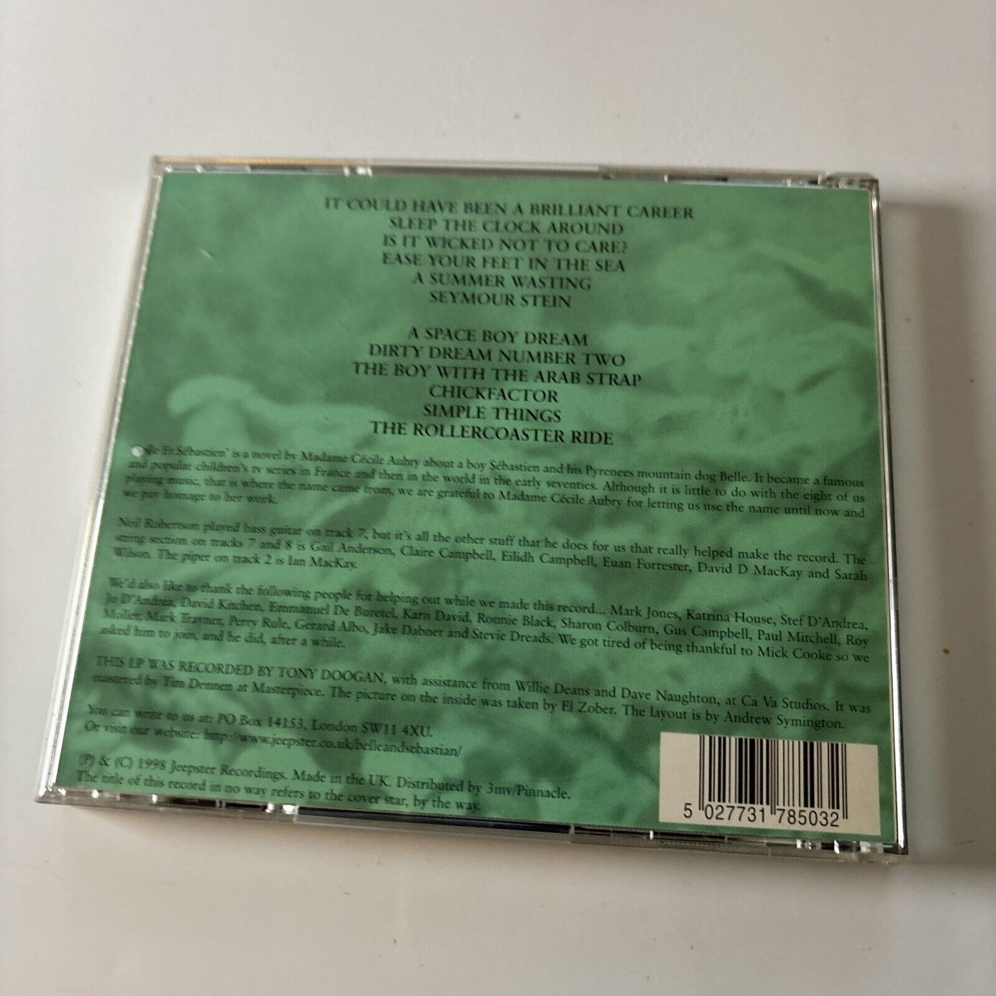 Belle & Sebastian - The Boy With The Arab Strap (CD, 1998) Capitol JPRCD003