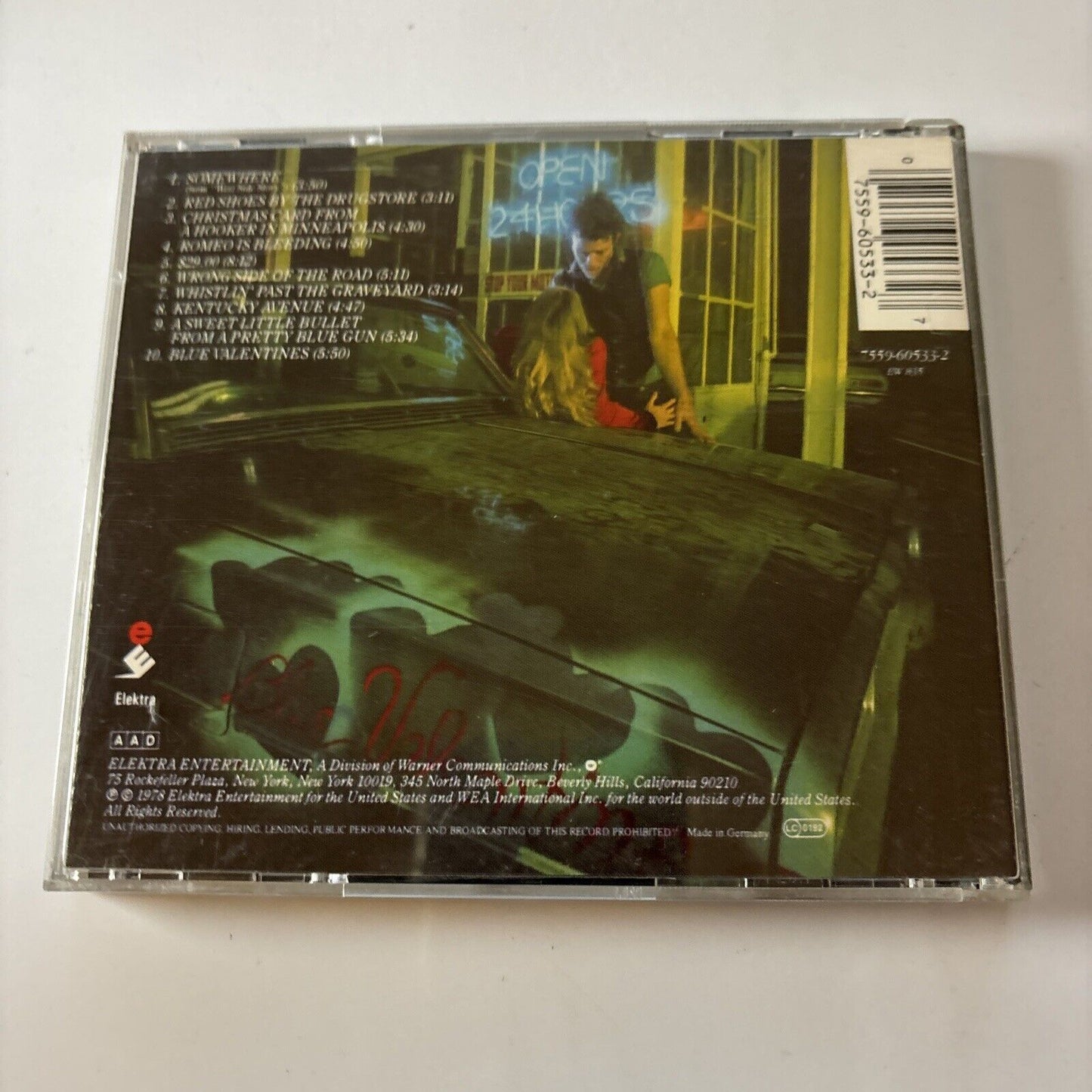 Tom Waits - Blue Valentine (CD, 1978) USA & Elektra 10322112