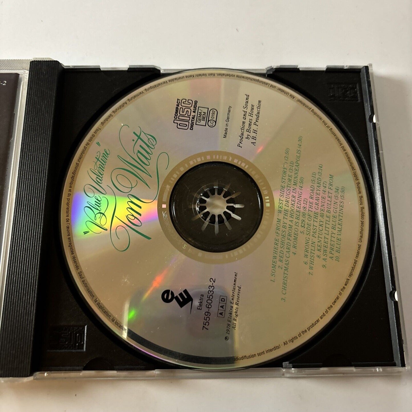 Tom Waits - Blue Valentine (CD, 1978) USA & Elektra 10322112