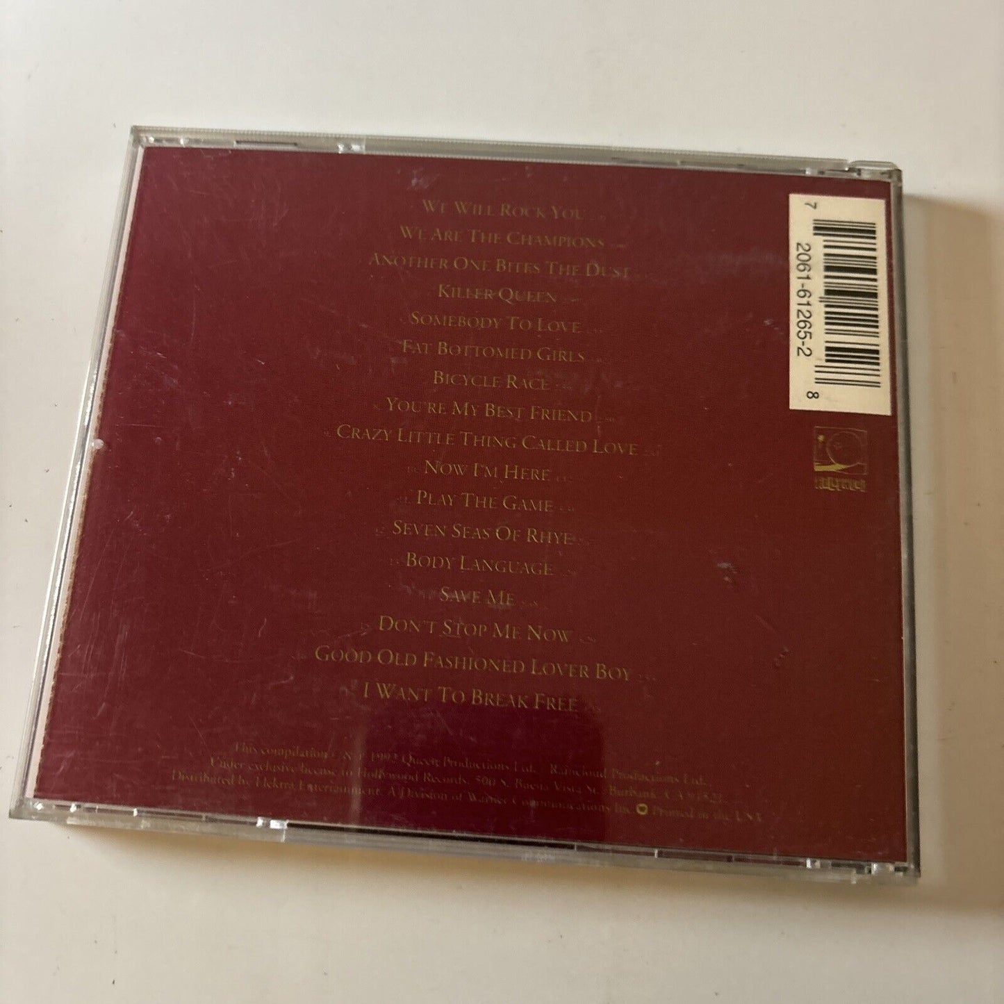 Queen - Greatest Hits (CD, 1992)  Hollywood Records HR-61265-2