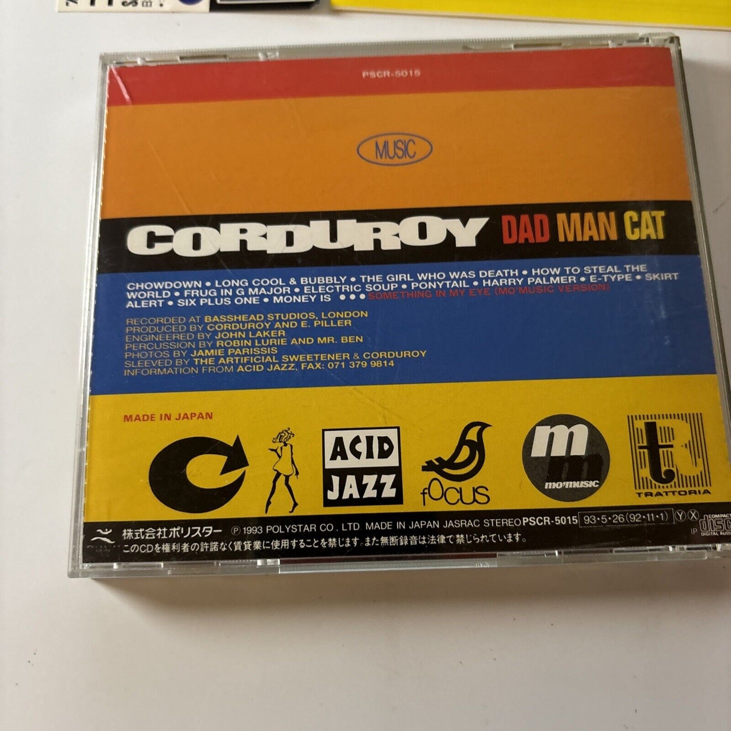 Corduroy - Dad Man Cat (CD, 1993) Japan PSCR-5015 Jazz