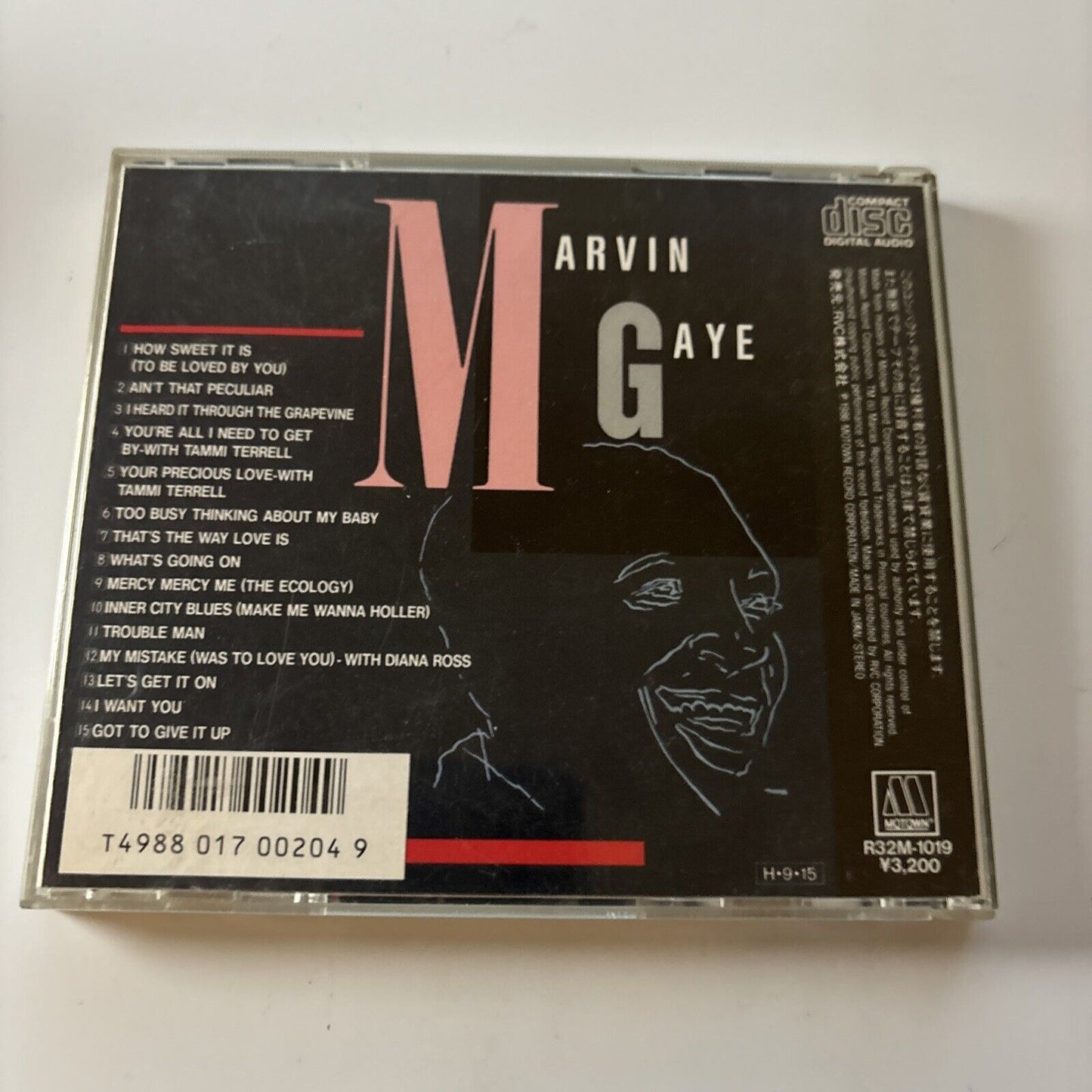 Marvin Gaye - 15 Greatest Hits (CD, 1986) Japan r32m-1019