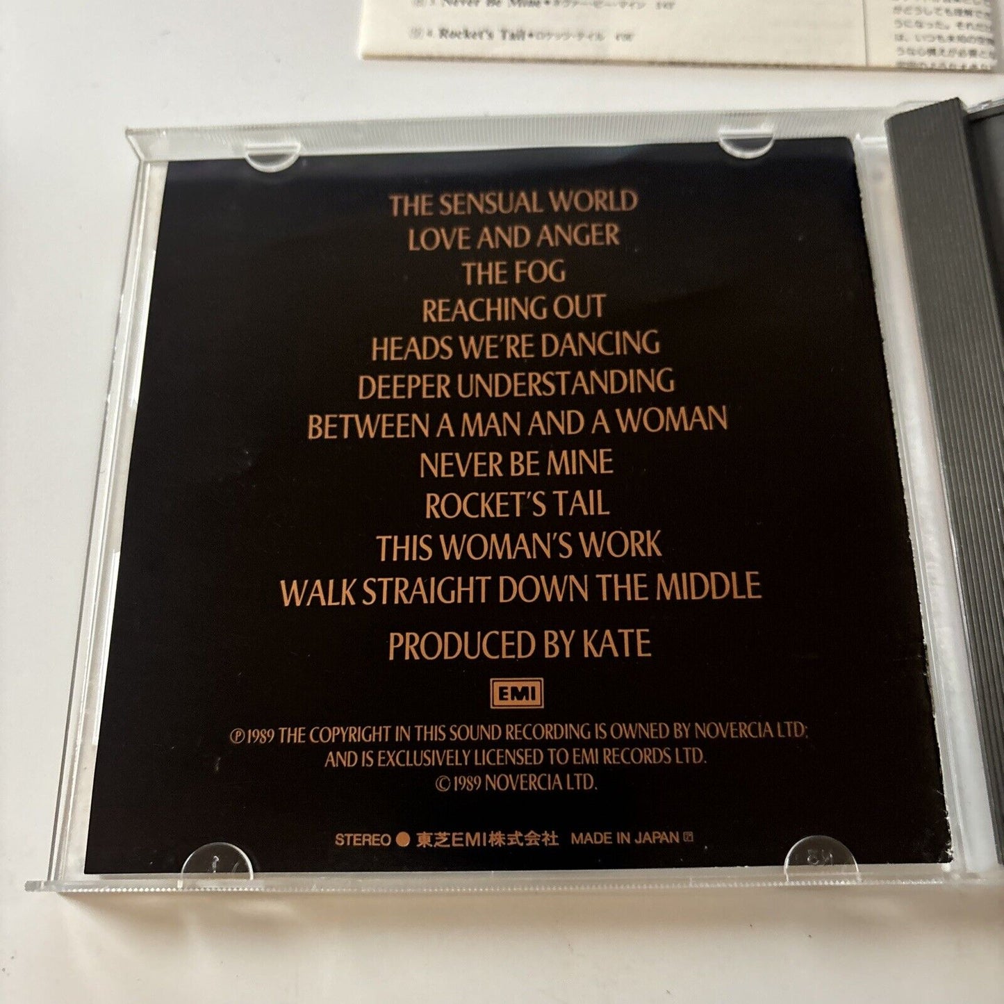 Kate Bush - The Sensual World (CD, 1989) Japan TOCP-5924
