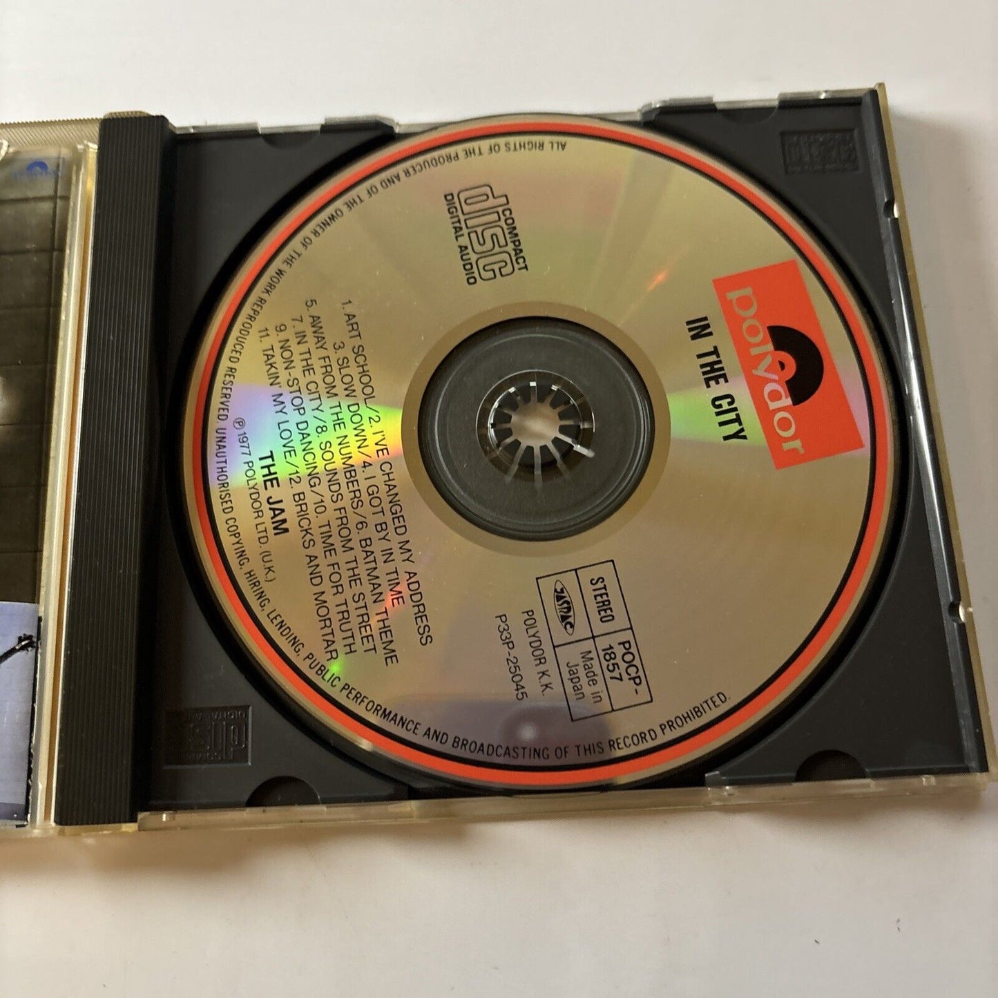 The Jam - In The City (CD, 1990) Japan POCO-1857