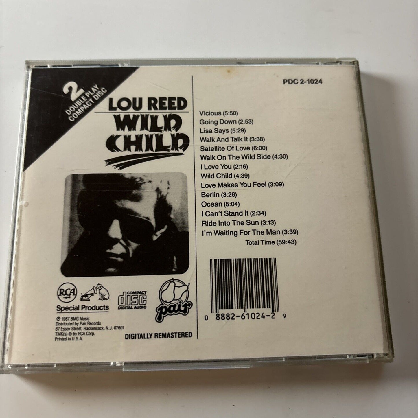 Lou Reed - Wild Child (CD, 1987) USA RCA Special Products pdc-2-1024