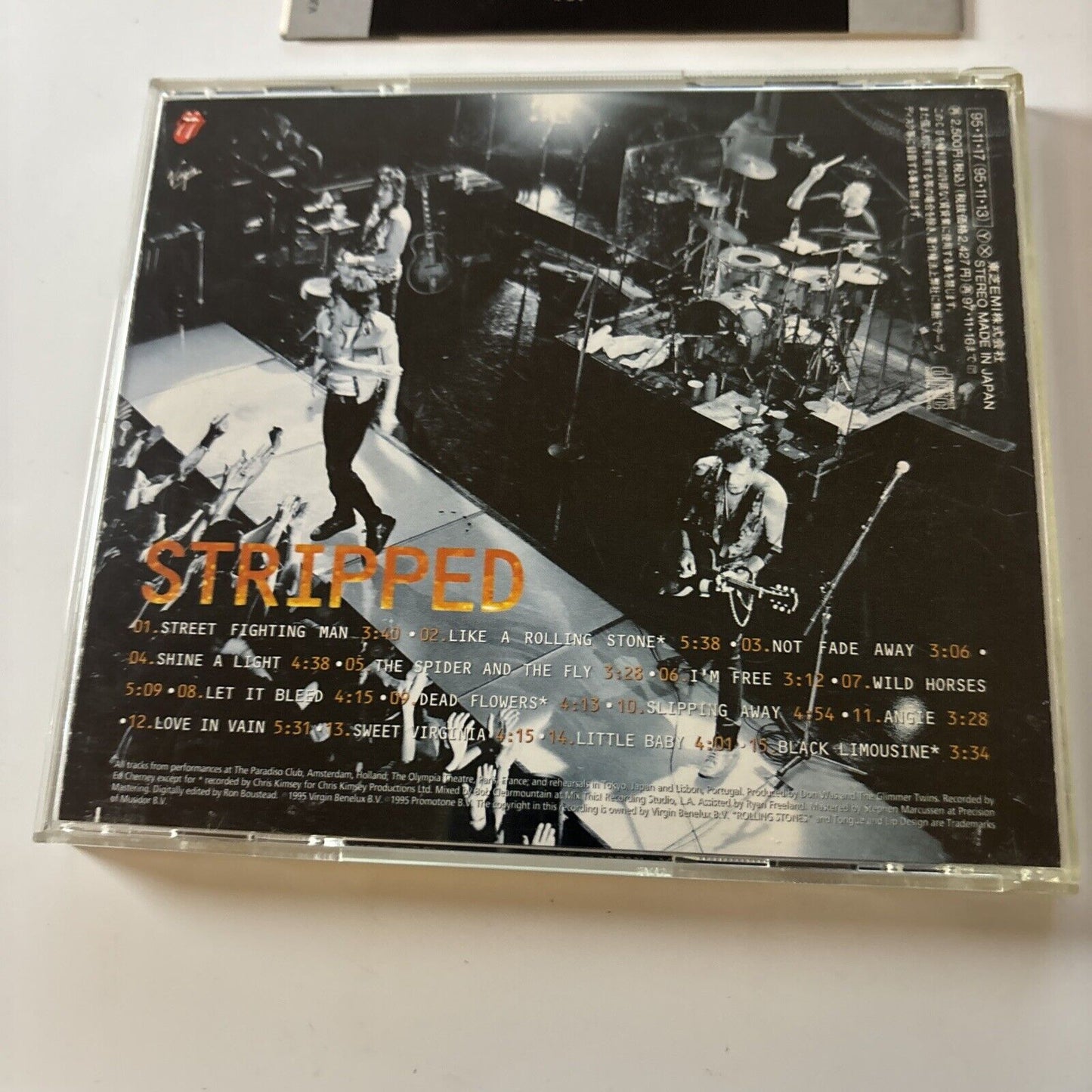 The Rolling Stones - Stripped (CD, 1995) Japan vjcp-25202