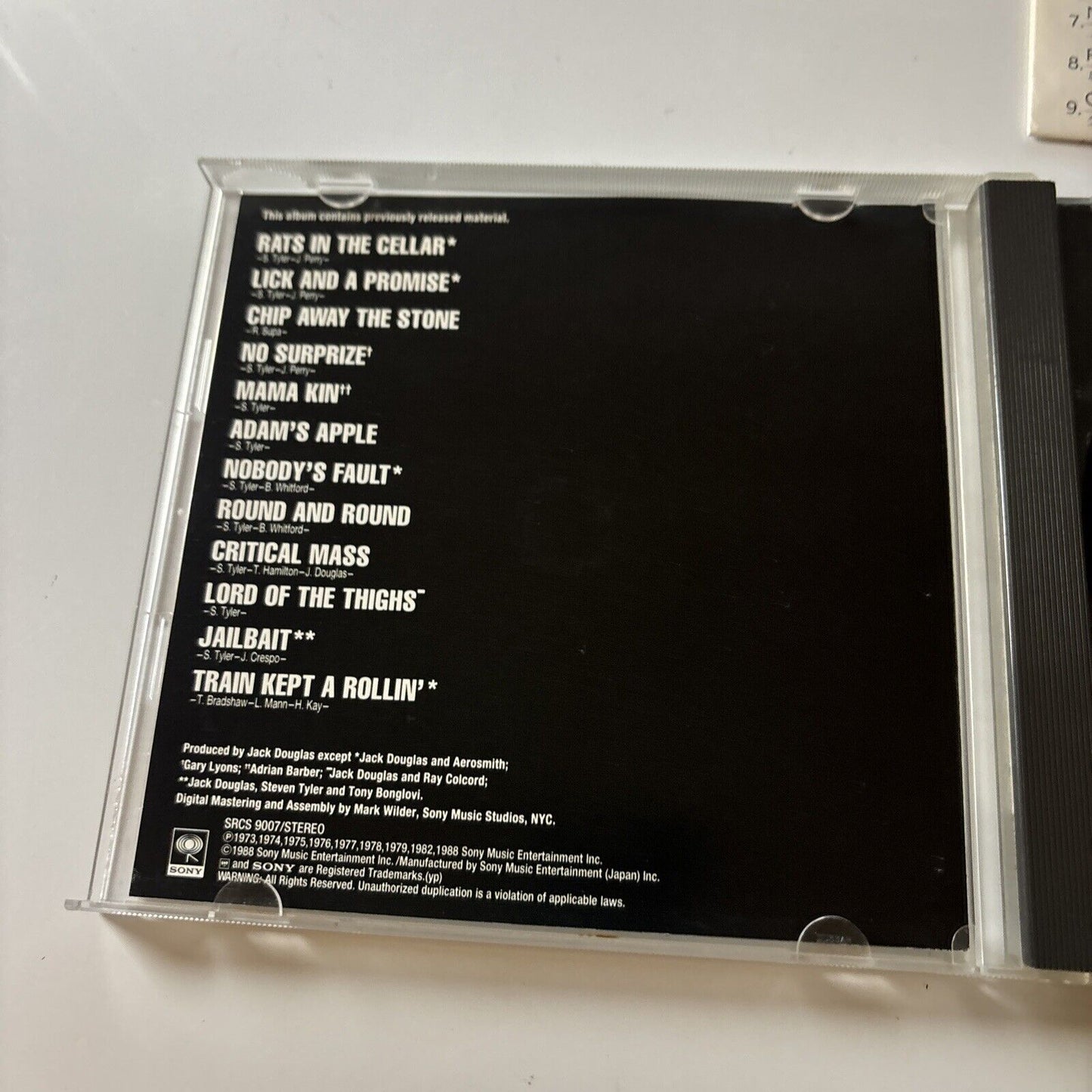 Aerosmith - Gems (CD, 1995) Japan SRCs-9007