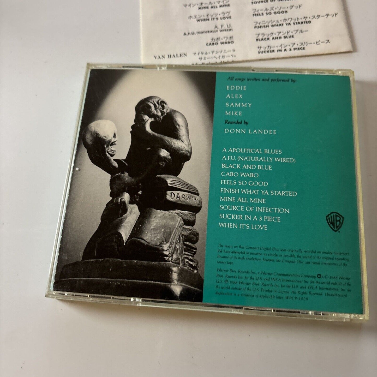 Van Halen - OU812 (CD, 1994) Japan wpcp-4029 Warner Bros. Records