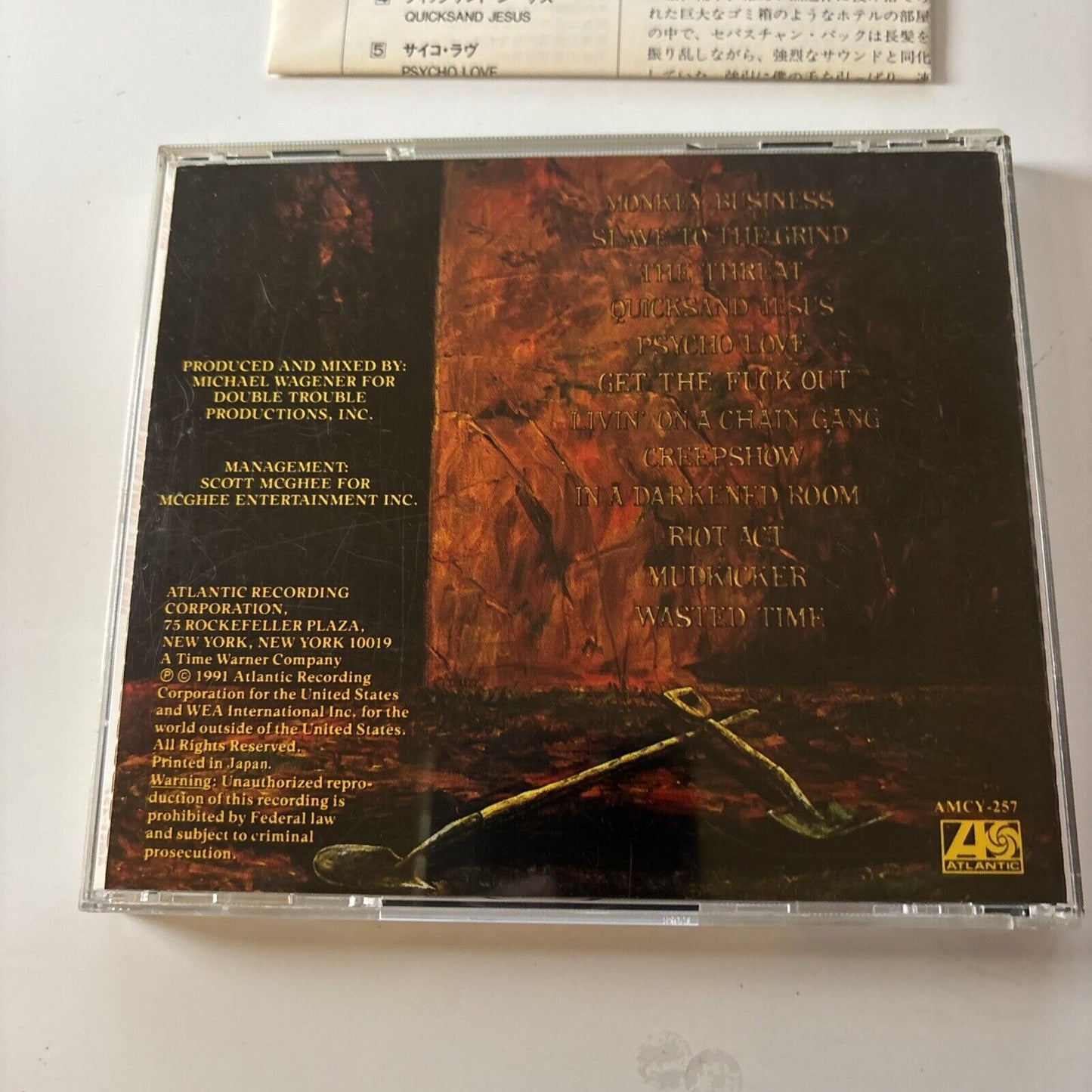 Skid Row - Slave To The Grind (CD, 1991)  Japan amcy-257