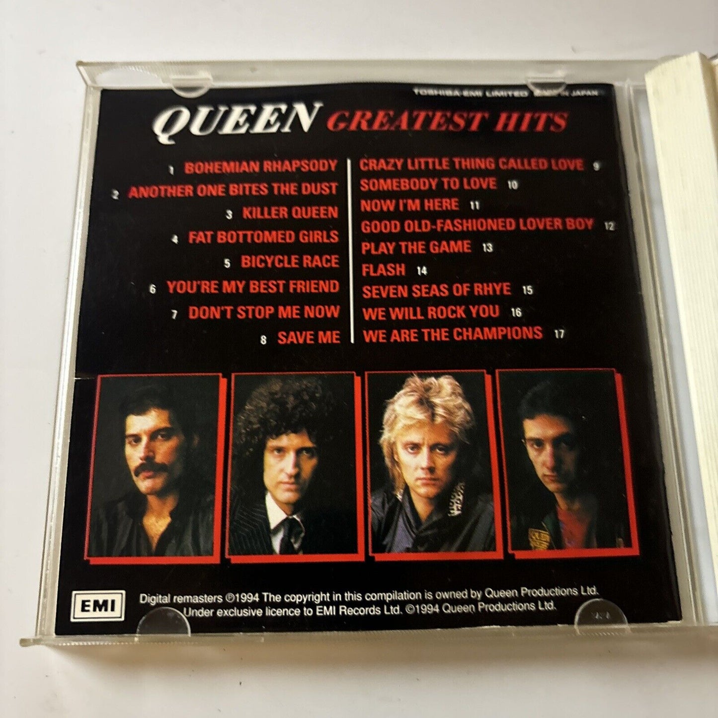Queen - Greatest Hits (CD, 1994) Japan TOCP-8284