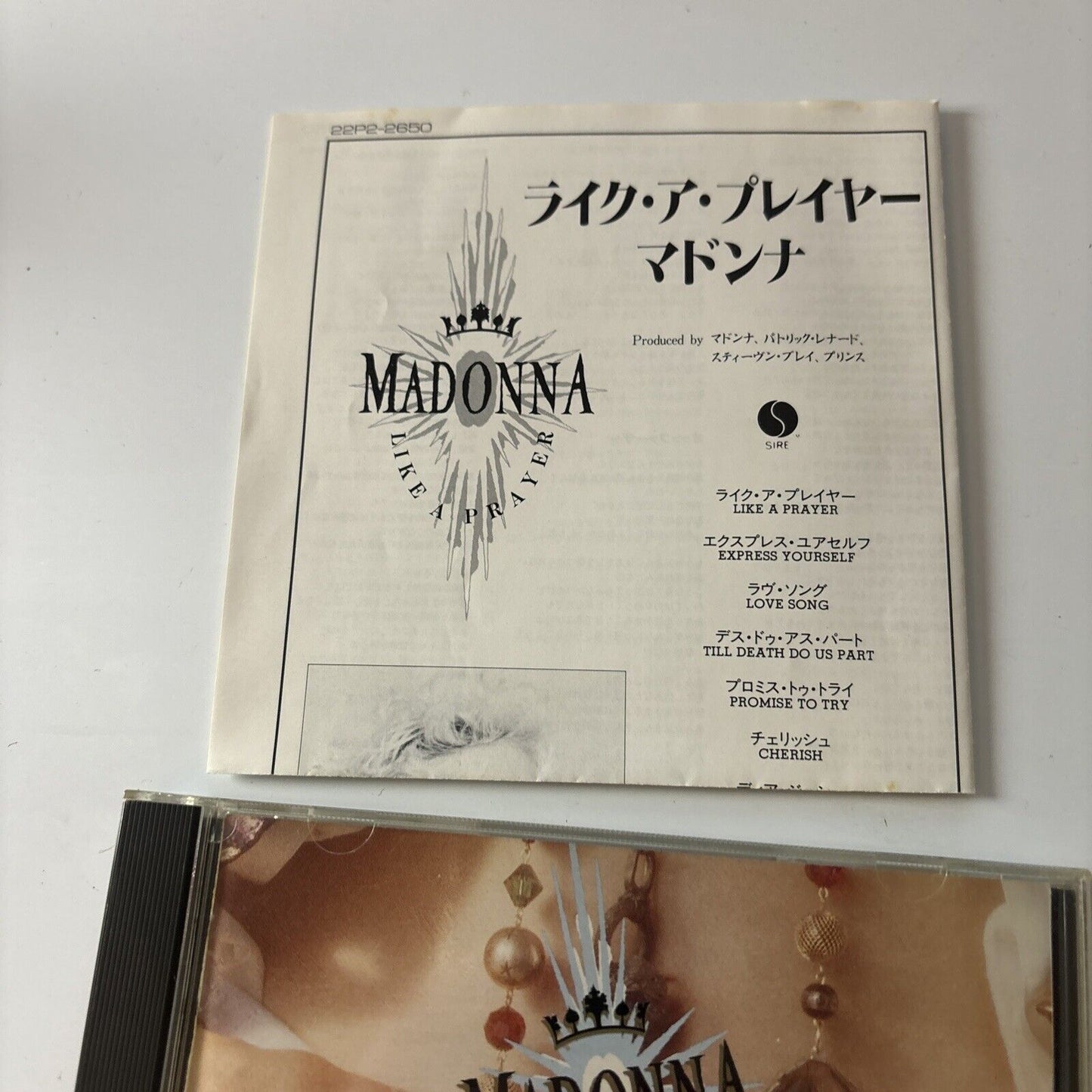 Madonna - Like A Prayer (CD, 1989) Japan  22p2-2650