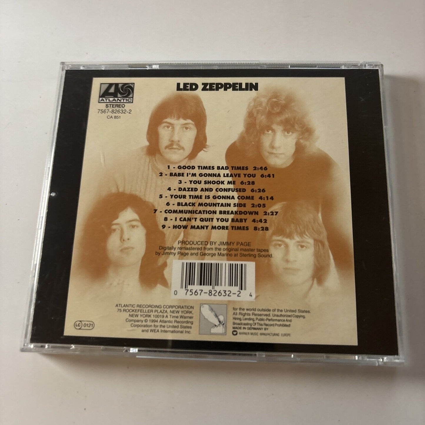 Led Zeppelin - Led Zeppelin (CD, 1994) USA & Atlantic 438486