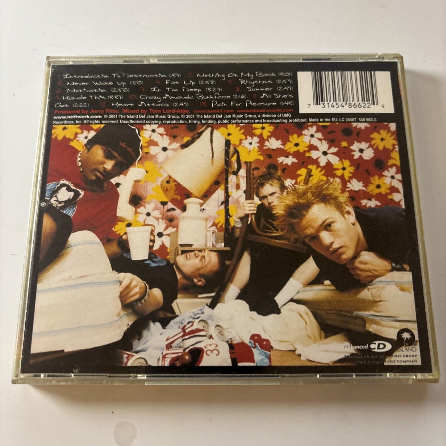 Sum 41 - All Killer No Filler (CD, 2001) Island Records
