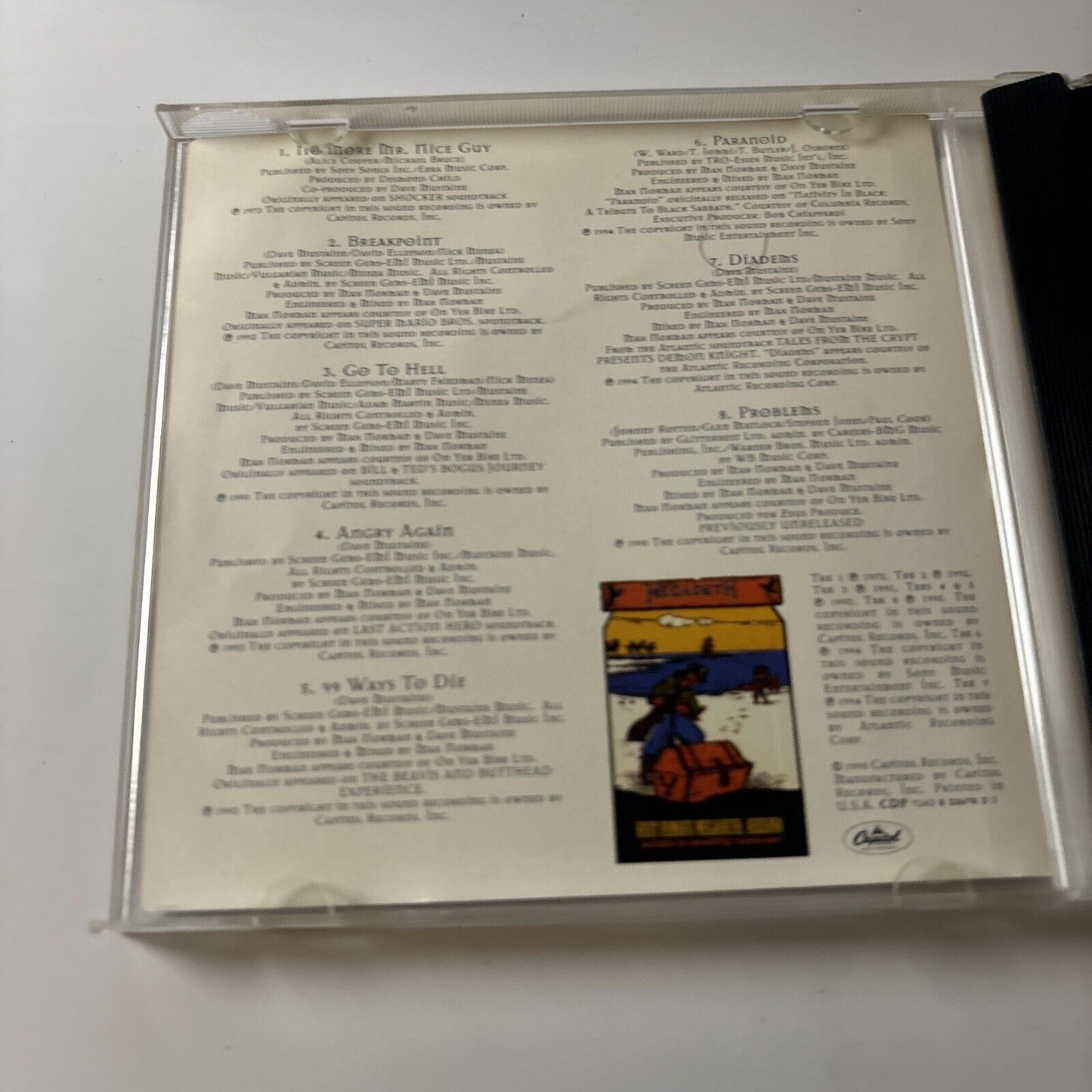 Megadeth - Hidden Treasures (CD, 1995) USA Capitol Records