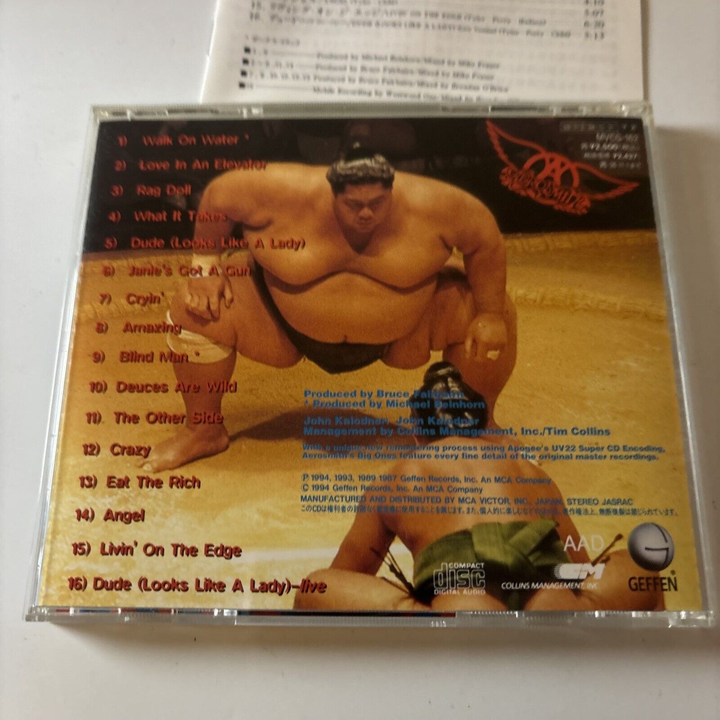 Aerosmith - Big Ones (CD, 1994) Japan mvcg-162 Geffen Records