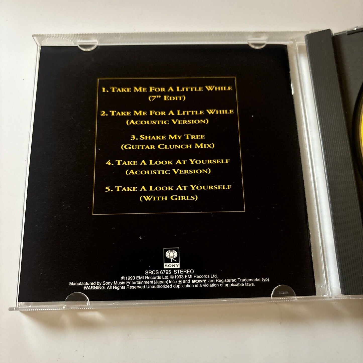 Coverdale Page - Take Me For A Little While (CD, 1993) Japan SRCs-6795