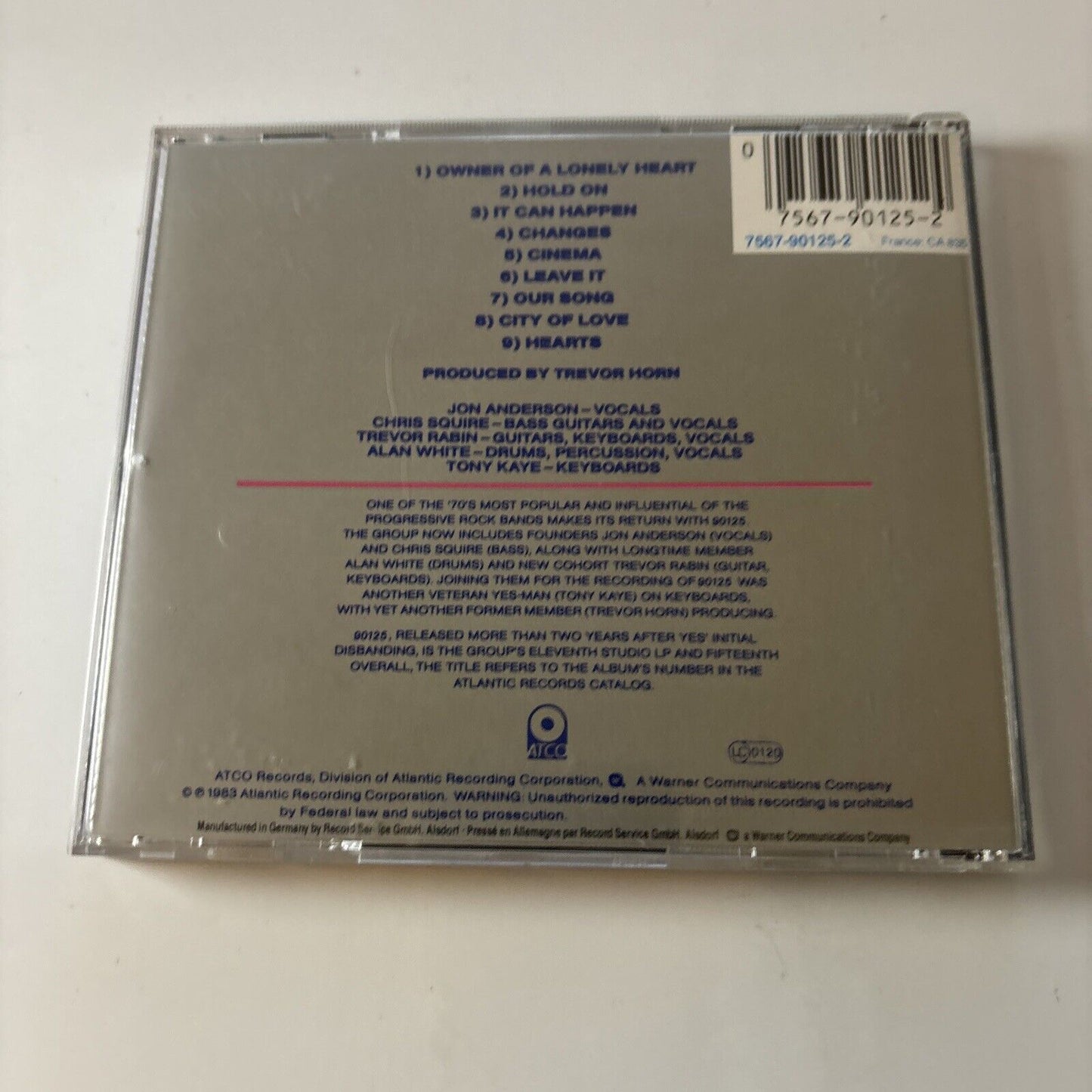 Yes - 90125 (CD, 1984) ATCO Records