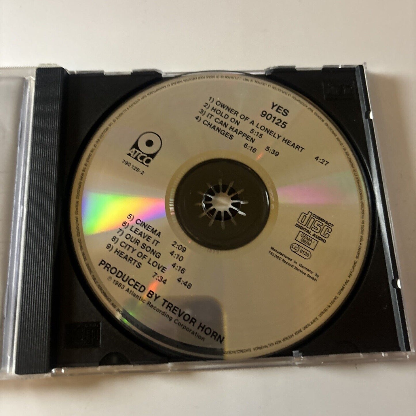 Yes - 90125 (CD, 1984) ATCO Records