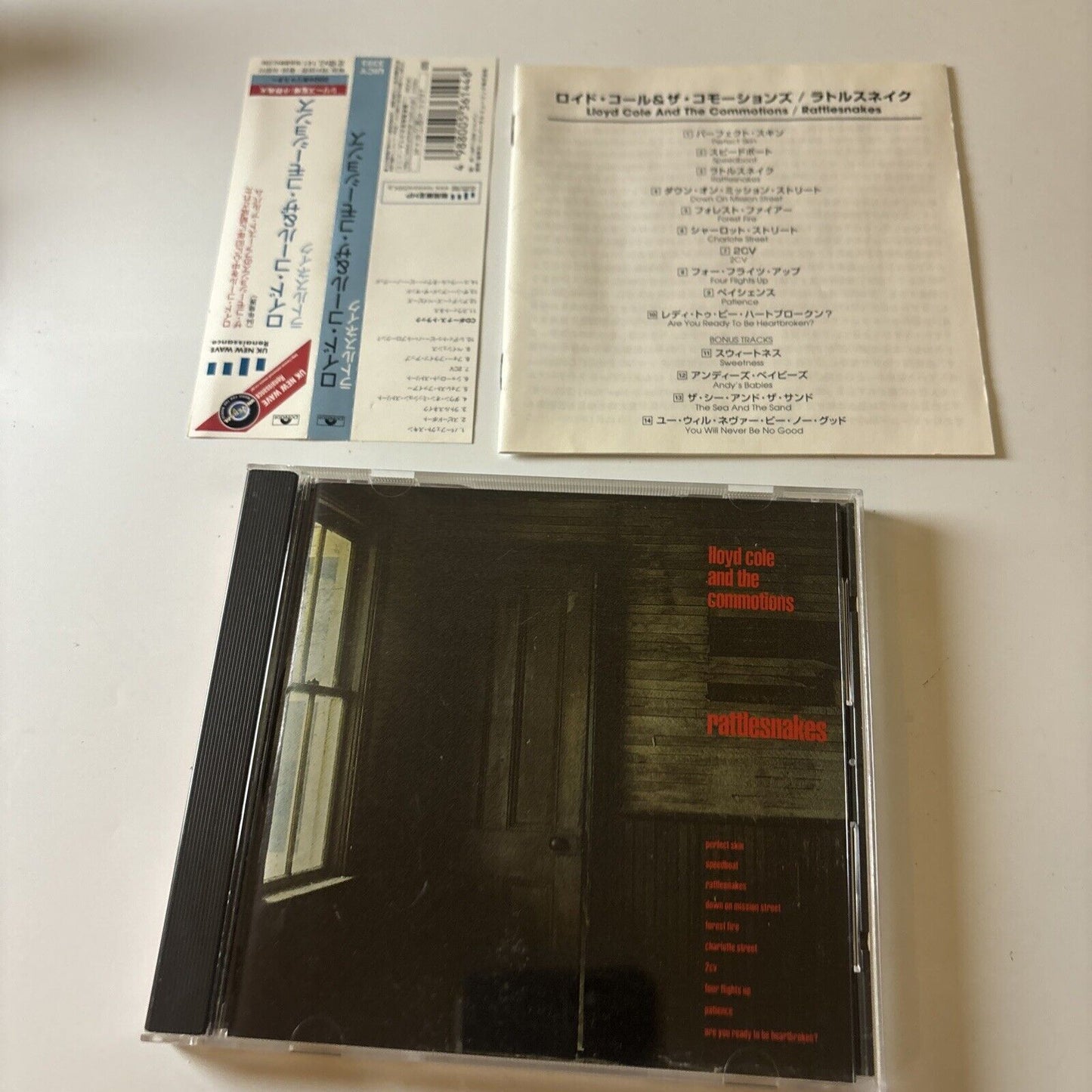 Lloyd Cole & The Commotions - Rattlesnakes (CD, 2004) Japan UICY-3393 Obi